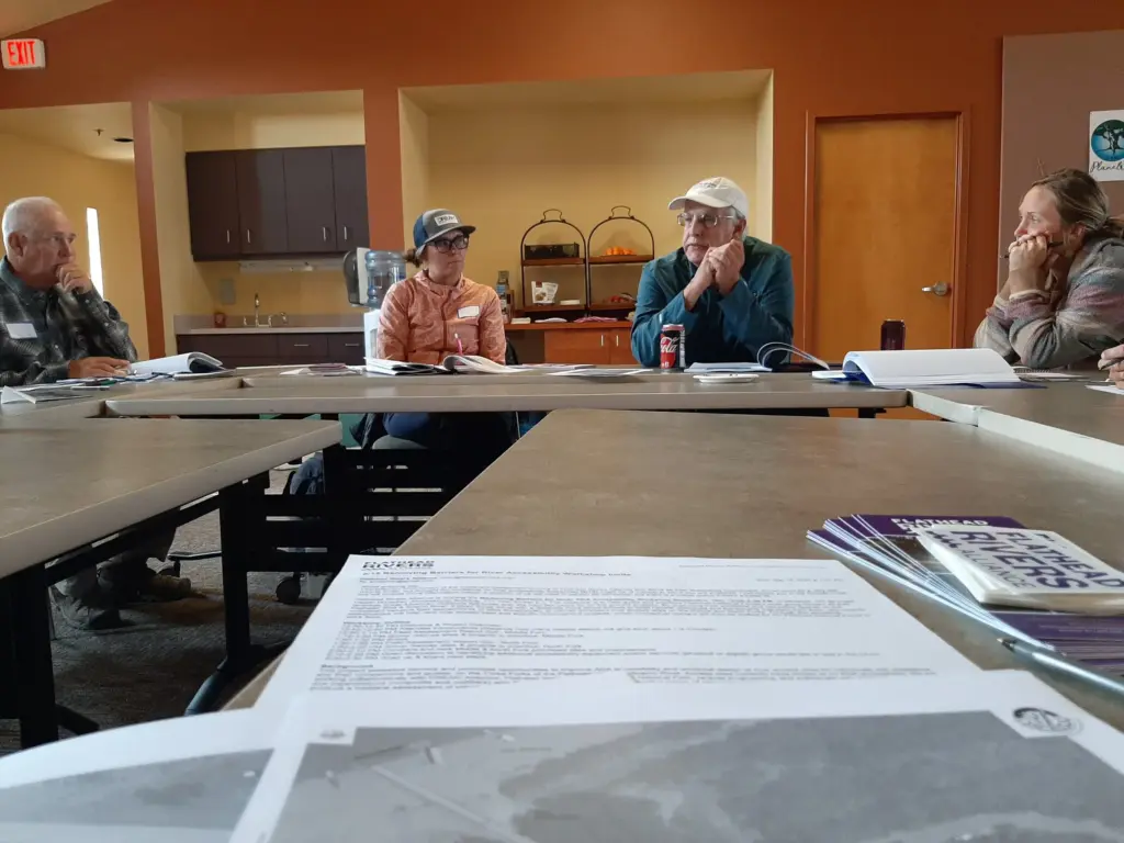Representatives from Flathead Rivers Alliance, Glacier National Park, Flathead National Forest, DREAM Adaptive, Summit Independent Living