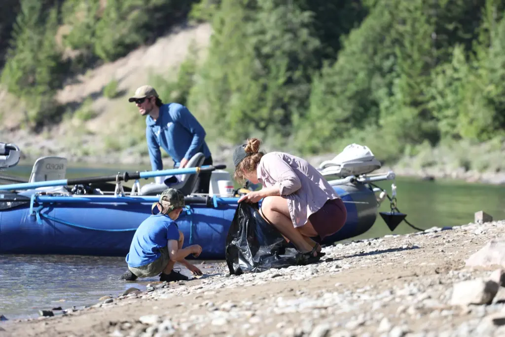 2022FlatheadWatersCleanup 3ForksofFlathead NorthFork 2CConnor2CAdam2CMegan8.13.22 Low