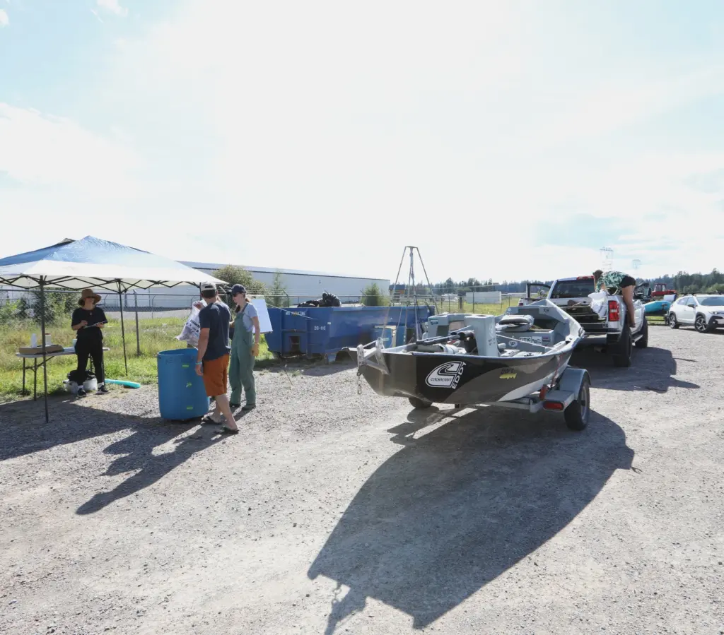 2025FlatheadWatersCleanup SacredWatersAfterparty Weigh inStation TeamTrashDrop Off.2 SheenaPate