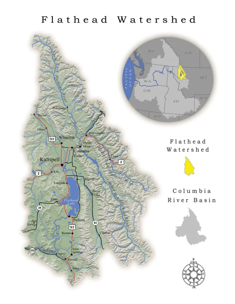 Flathead Watershed Map