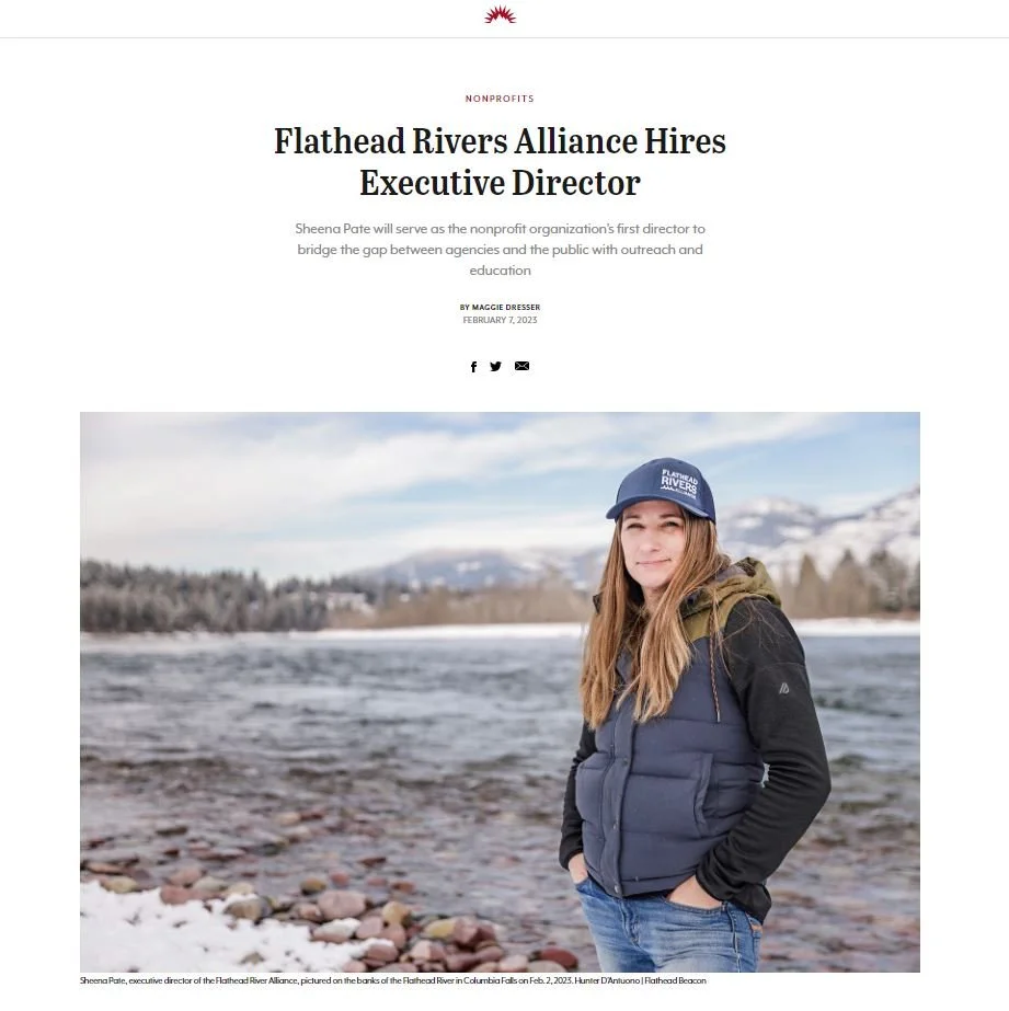 Flathead Beacon: https://flatheadbeacon.com/2023/02/07/flathead-rivers-alliance-hires-executive-director/